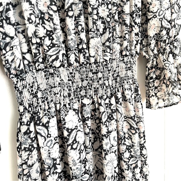Misa Grey and Pink Floral Maxi Dress, Size XS - Picture 5 of 10